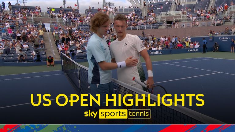 Highlights of the US Open match between Andrey Rublev and Jiri Lehecka thumb 