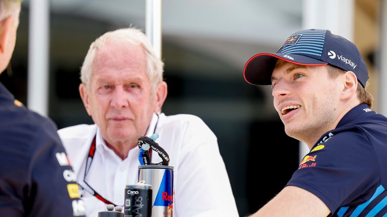 Max Verstappen and Helmut Marko