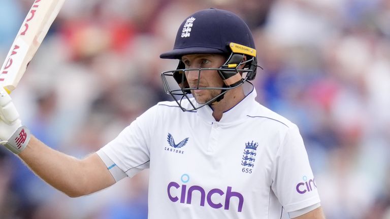 Joe Root hits fifty on day two of the third Test between England and West Indies at Edgbaston