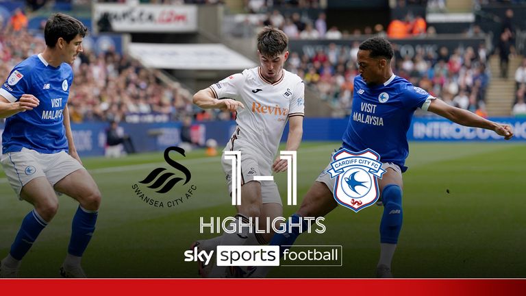 Swansea City 1-1 Cardiff City | Championship highlights